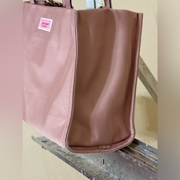 Kate Spade Pink Canvas Tote with Short Handles - Picture 4 of 13